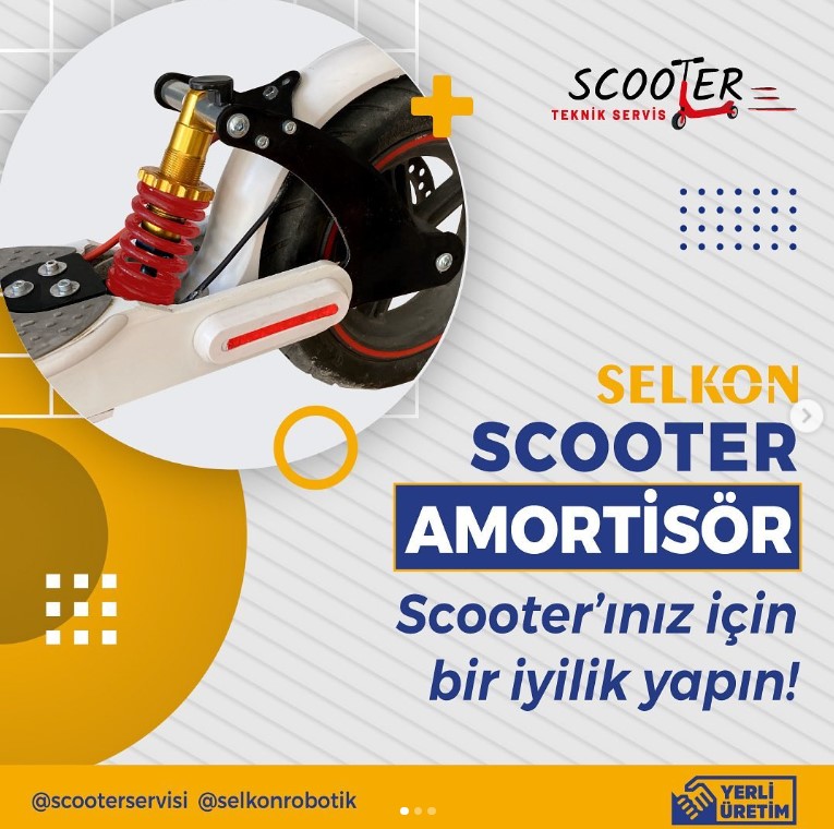 Elektrikli scooter ön amortisör değişimi